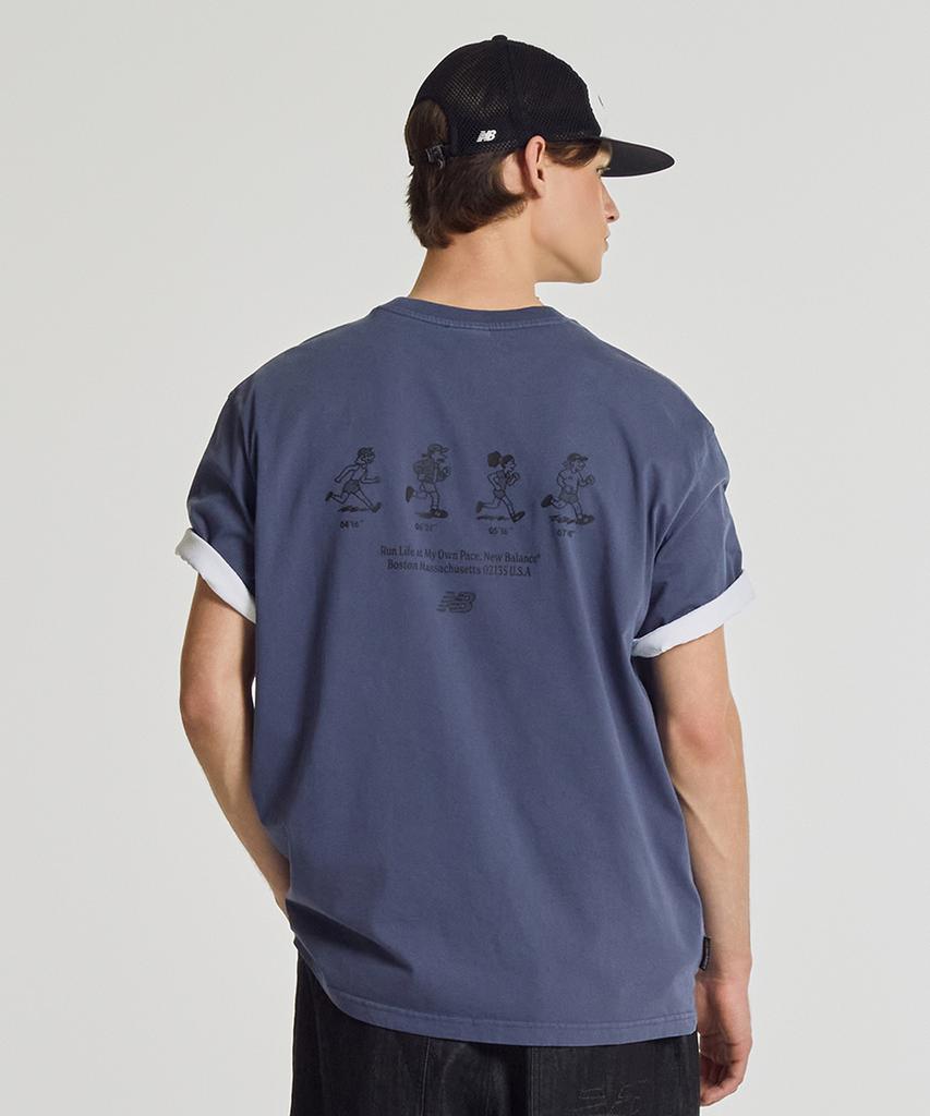 Nyuballanseu Nbneg21503 / Uni Nb Friends Short Sleeve T-Shirt (Dark Blue)