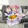 Puella Magi Madoka Magica Maid Flannel Blanket, Anime Madoka Homura Soft Throw Blanket for Sofa Bed