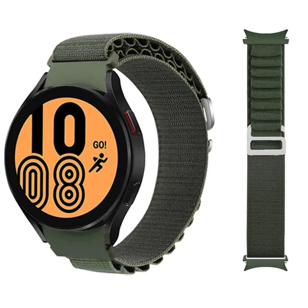 20mm Watch Band For Samsung Galaxy Watch 5 6 4 44mm 40mm Nylon Alpine Loop Bracelet 46mm Correa Watch4 Classic 5 Pro 45mm Strap