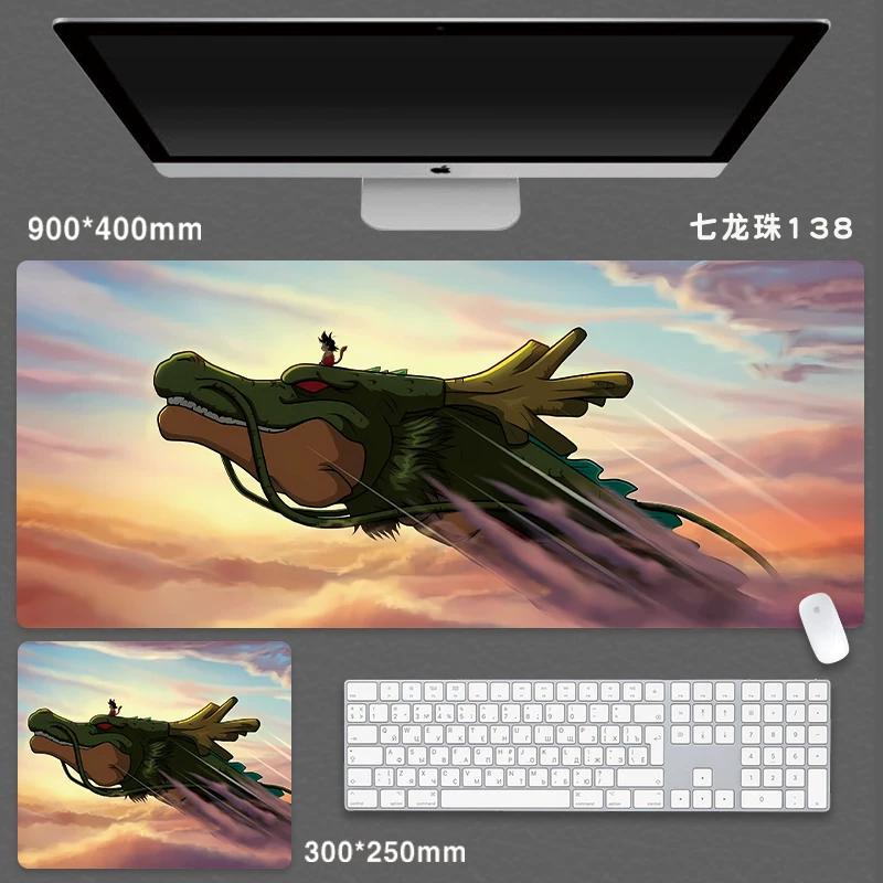 High Quality Japanese Animation Seven Dragon Ball Mouse Pad Oversized Boys Animation Two-dimensional E-sports Game Computer Keyboard Student Desk Pad