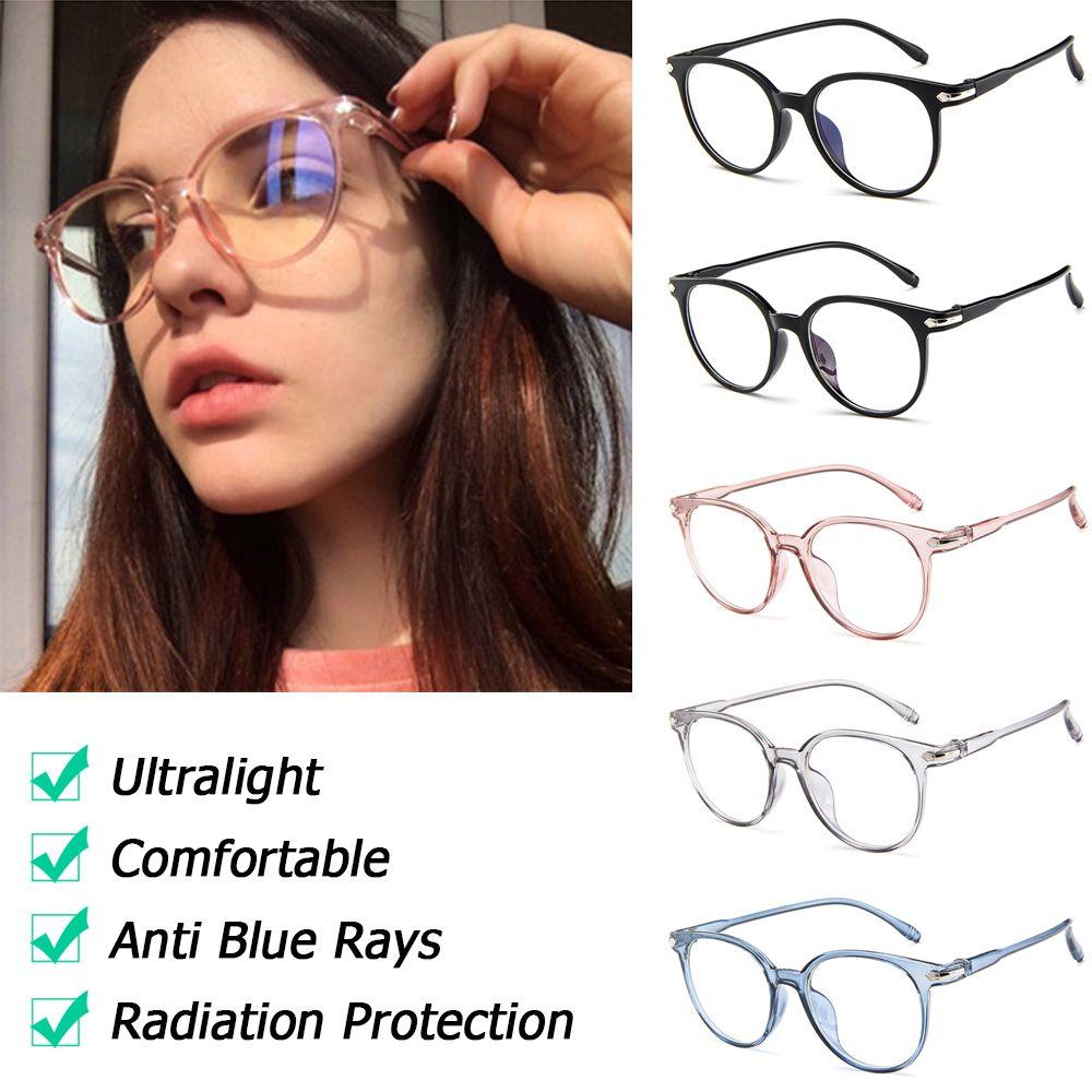 Vision Care PC Frame&Resin Lens Transparent Glasses Frame Anti Blue Rays Optical Eyewear Fashion Eyeglasses Computer Glasses