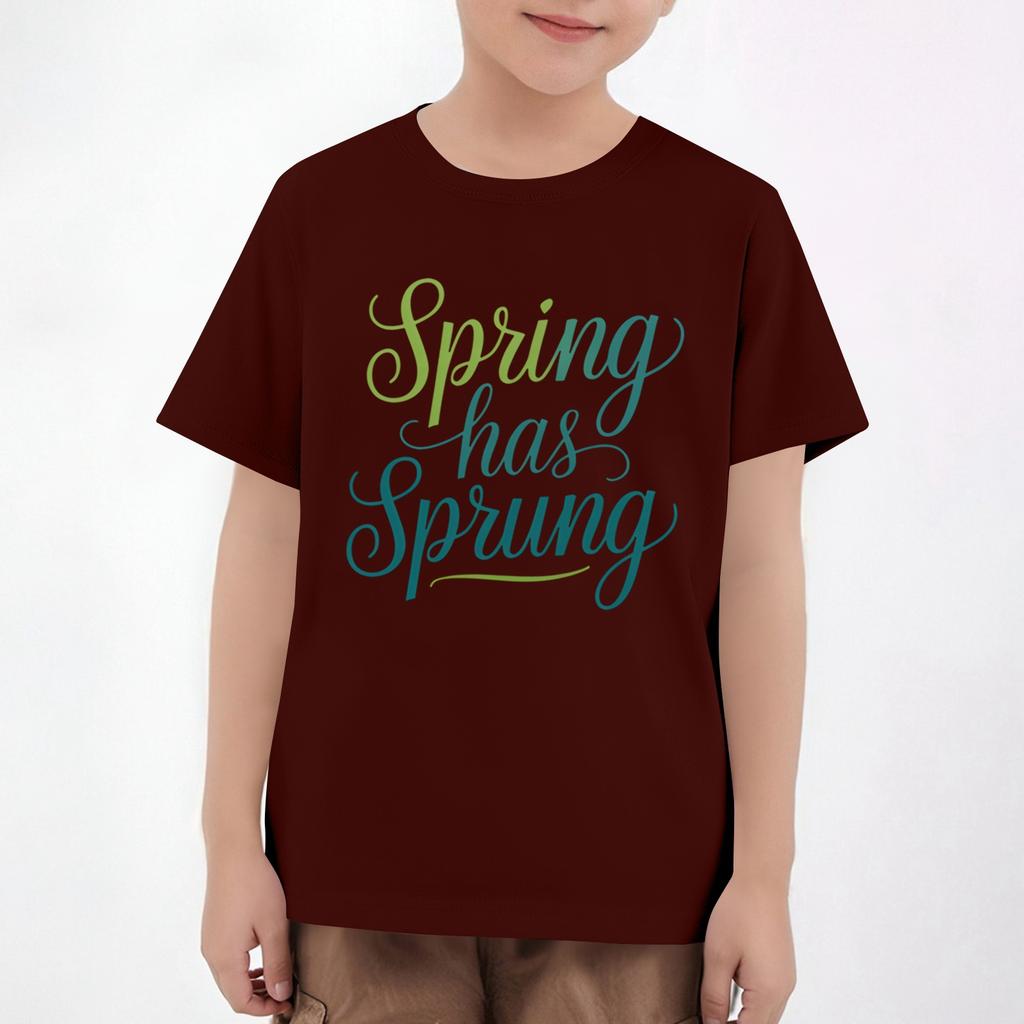 Easter Children's Neck Short Sleeve Print Top