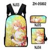 Classic Novelty Violet Evergarden 3D Print 3pcs/Set Pupil School Bags Laptop Daypack Backpack Inclined Shoulder Bag Pencil Case