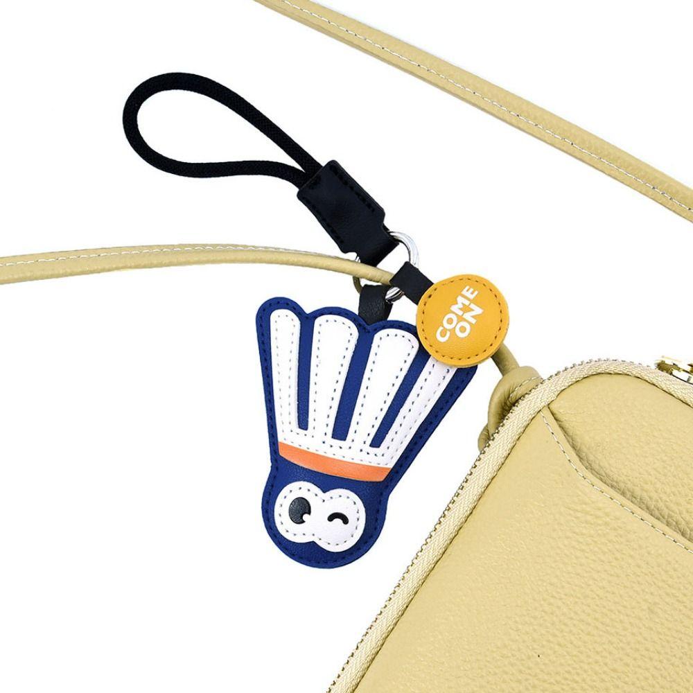 Wrist Strap Table Tennis Leather Pendant Badminton Cartoon Keychain  Girls Couple Girlfriends
