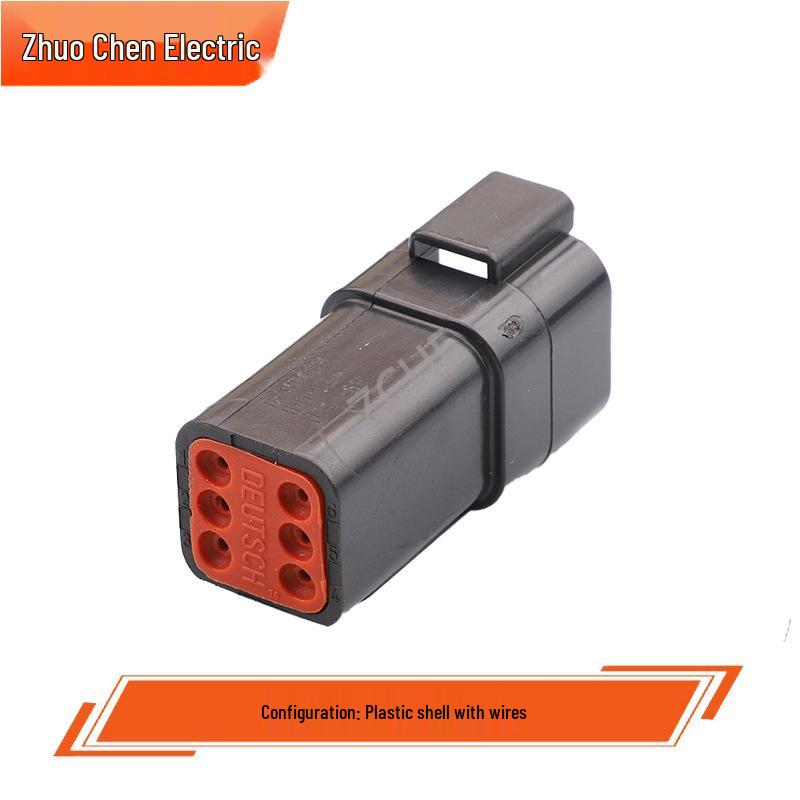6-Pin Male-Female Connector Plug & Receptacle (DT04-6P-E004 / DT06-6S-E004)
