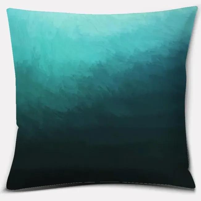 Home Office Decoration Pillow Bedroom Sofa Car Cushion Cover Blue Green Fresh Series