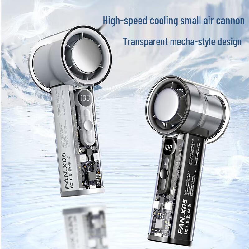 Su Mi X05 Transparent Mecha High-Speed Handheld Cooling Fan