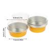 10Pcs Round Baking Cups Aluminum Foil With Lids Reusable Cupcake Cups Desserts Cake Pudding Jello Cups Kitchen Tools