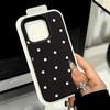 Full Screen White Polka Dots Phone Case for Samsung Galaxy A56 A36 A16 A06 A55 A35 A15 A54 S25 FE S24 S23 S22 Ultra Plus5G Cover