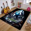 Football and Stadium Art Design Patterned Carpet, Non Slip Mat Suitable for Living Room and Bedroom Sofas