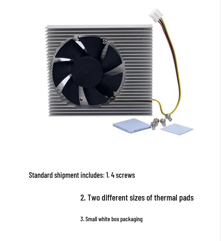 Banana Pi BPI-R3 Cooling Kit: Heatsink & Fan for Efficient Heat Dissipation Heatsink with Fan