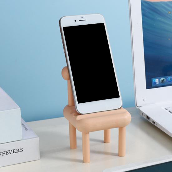 Telefonhalter Drei Rillen Morandi Verarbeitung Glatte, einfache Kanten Nicht zum Verblassen der Farben Design Desktop-Dekor