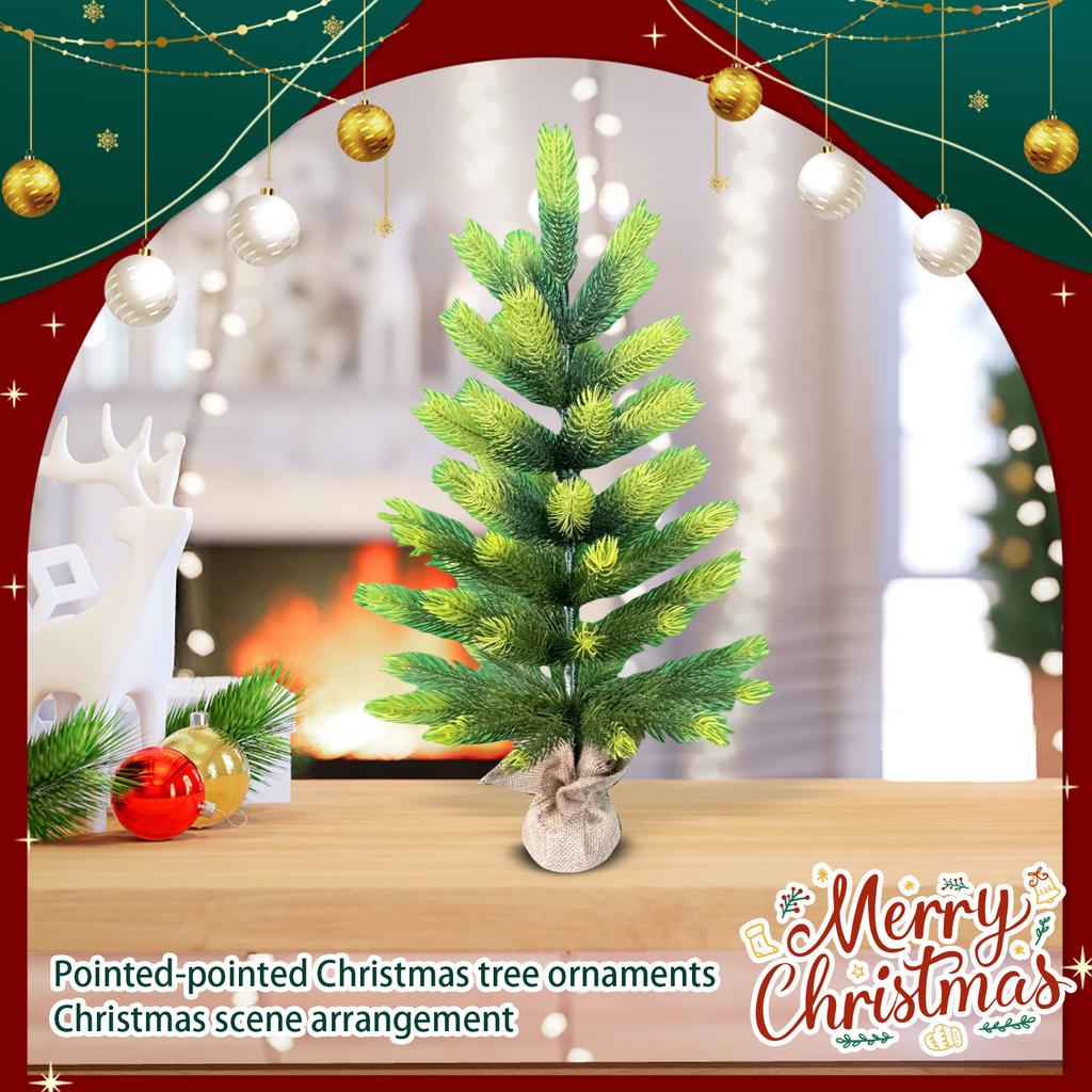 Pointed Christmas Tree Ornaments Christmas Scene Arrangement