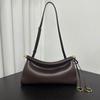 French niche design minimalist style cowhide shoulder armpit bag commuting simple fashion versatile women's fashion baguette bag