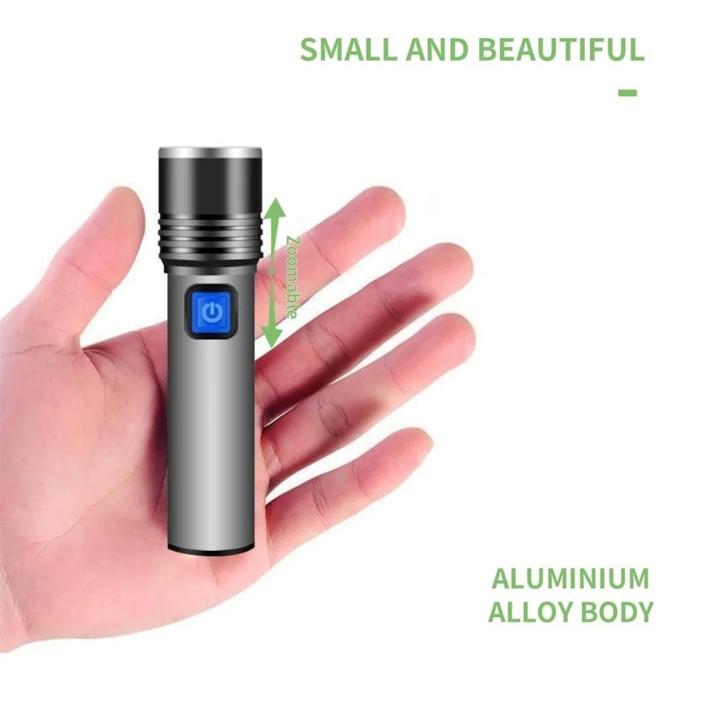 Uv Led Flashlight Blacklight Flashlights Torches 395nm Violet Ultraviolet Aluminum Portable 3-light-modes Usb Recharge Detection