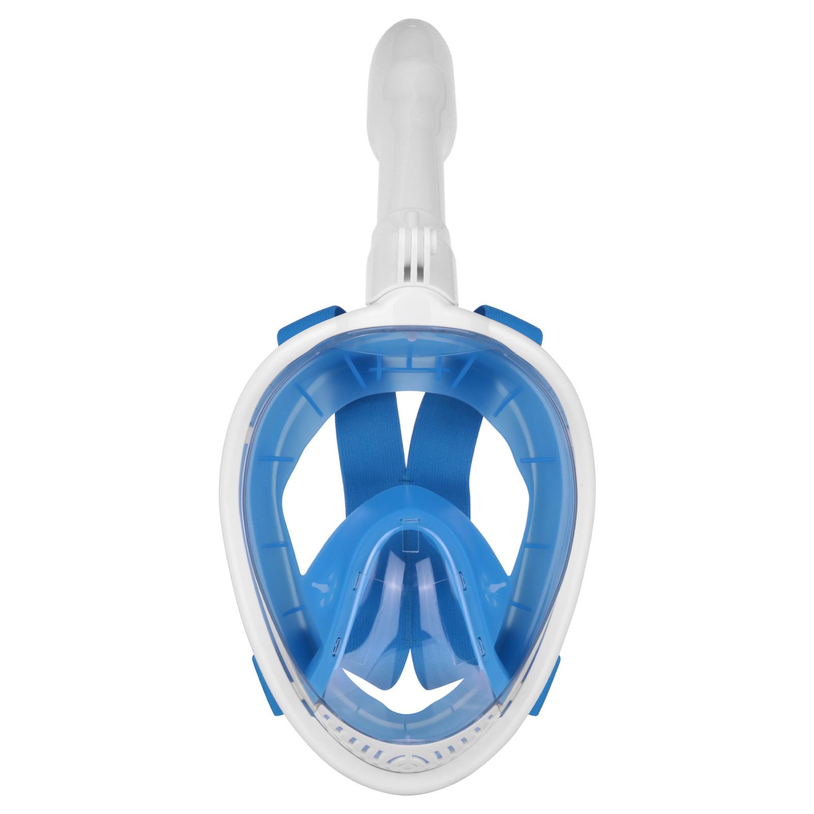 

Full Face Silicone Snorkeling Mask - Anti-Fog, High Definition, Glasses Compatible S/M