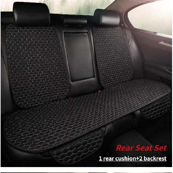 Husă scaun auto din in, pernă respirabilă și lavabilă, design universal comortable, covoraș pentru sedan, camion, SUV, New Energy