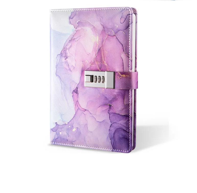 Hot Sale A5 PU Notebook  Password Notebook Children's Gifts School Supplies LOGO Customization