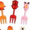 10 Pieces Christmas Fruit Forks Creative Cake for Salad Dessert Cheese Opp Bag Package
