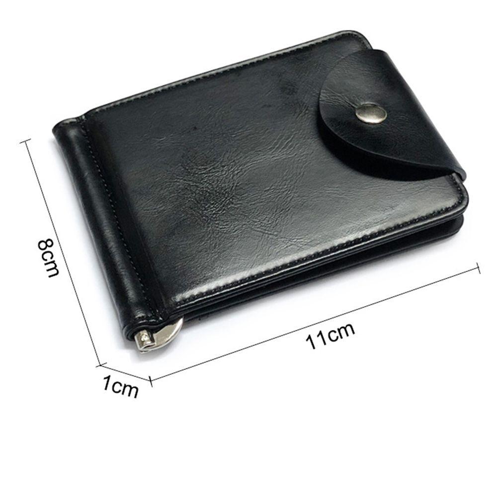 Portable Short Wallet Men Bag Card Bag Money Clips Money Bag ID Credit Wallet