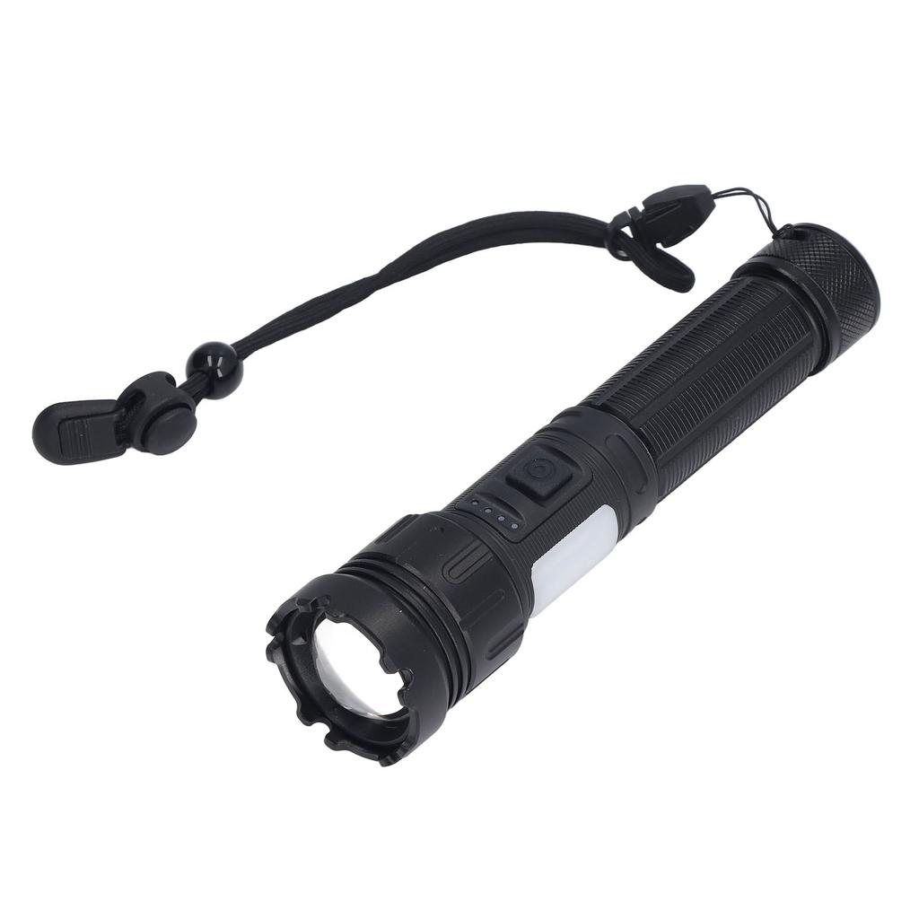 LED Camping Flashlight 5000LM Super Bright Magnetic Telescopic Zoom Waterproof Flashlight for Emergency Outdoor