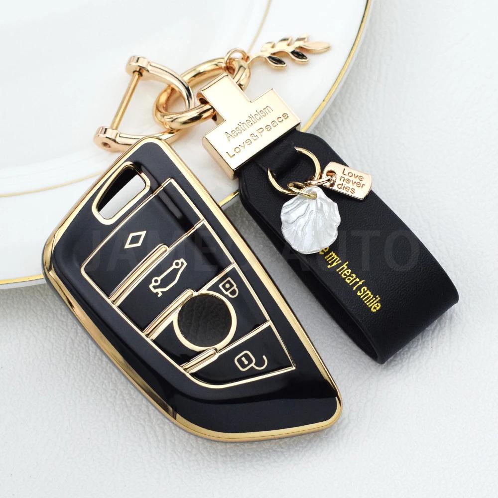 Car Key Case Cover For Bmw F20 G20 G30 X1 X3 X4 X5 X6 X7 G11 F15 F16 G01 G02 F48 Bag Accessories Key Holder Shell Keychain Set