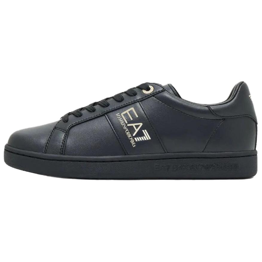 

Emporio Armani EA7 Кожаные Низкие Кроссовки на Шнуровке с Круглым Носком Унисекс Черные 7X000332AF10848MZ177 44