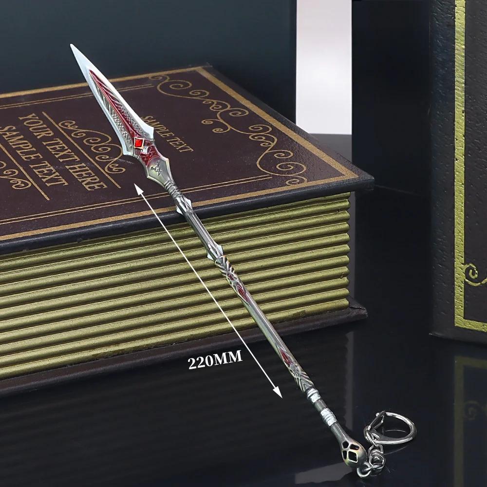 Mini God of War 4 Katana Metal Kratos Athena Sword Blade Olympus Ghost Leviathan Chaos AXE Real Japanese Katana Sabre Anime Toy