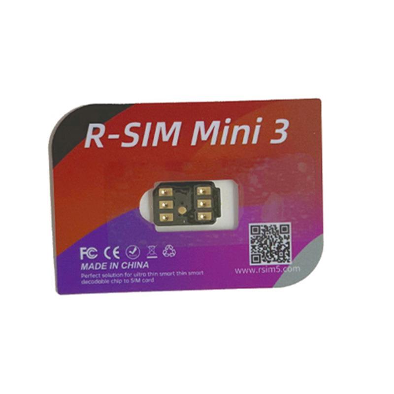 

R-SIM mini3: Совместимая наклейка для двух SIM-карт iPhone 13-16, автоматически разблокирует основные сети 5G.