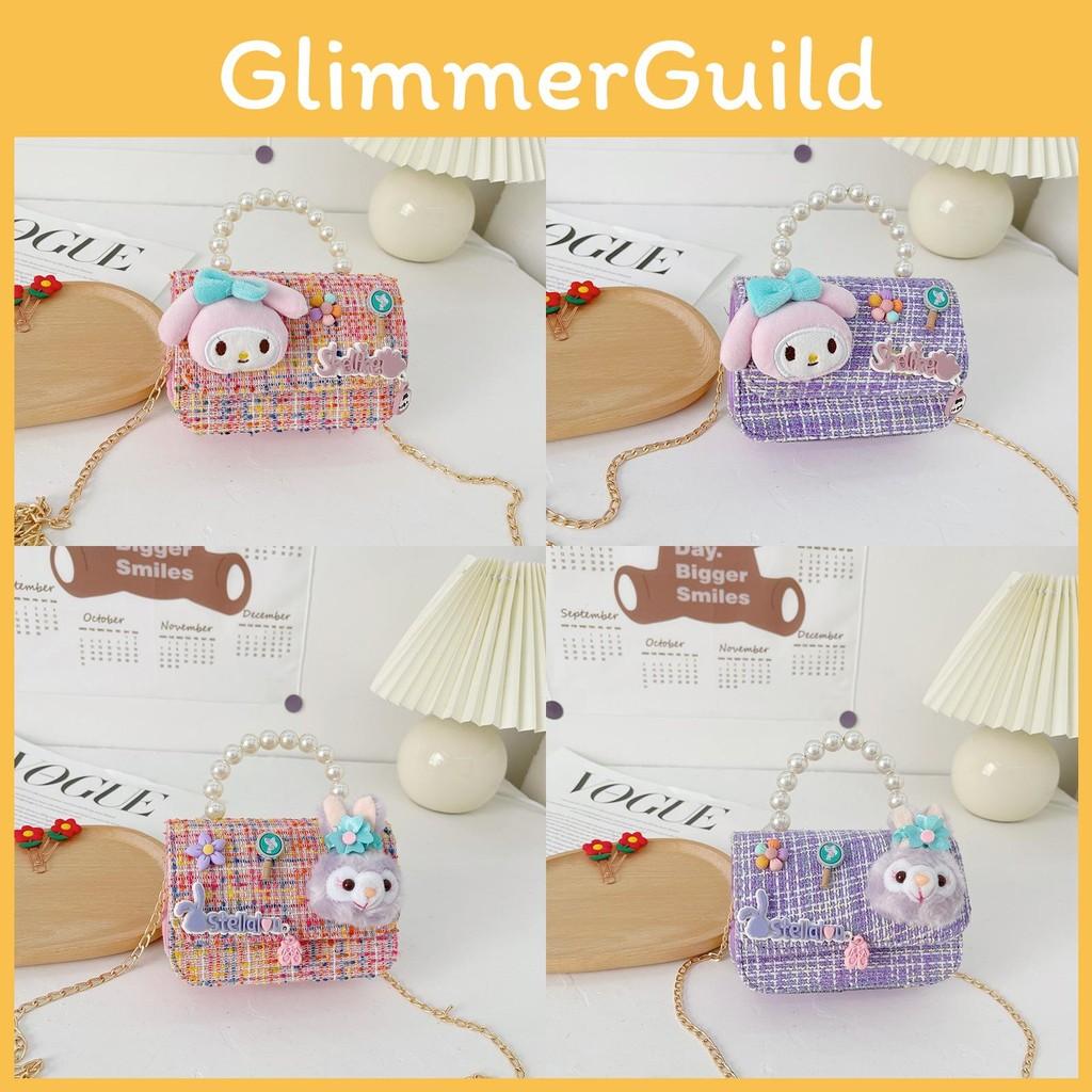 Kids Melody Stellalou Single Shoulder Crossbody Bag With Pearl Handle For Girl