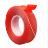 2pc Ultra Thin Transparent Red Film Double Sided Tape With HighTemperature Resistance No Marks Waterproof Adhesion Strong Adhes