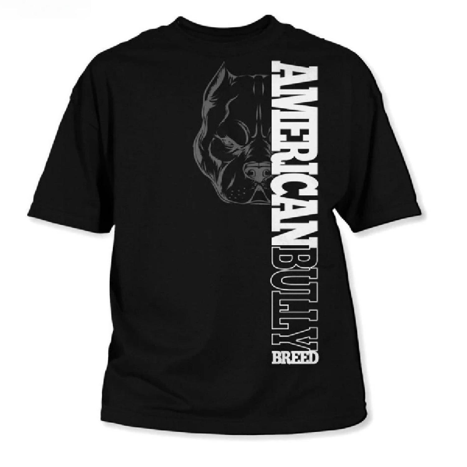 

American Bully Breed Tops Cool Tee-Shirt Man Brand Tops 2024 Crewneck Round Neck Collar Men New Cool Short Sleeve Men T-Shirt XXXXXL