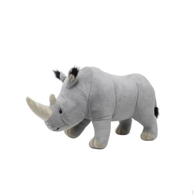 Rhino Stuffed Toy Soft Rhinoceros Cute for Kids, Young Children, Bedtime,