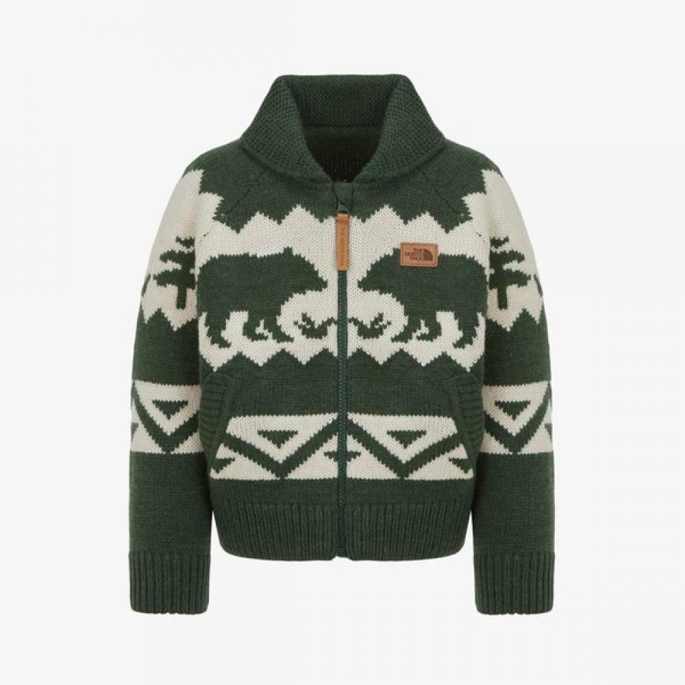 The North Face Kids Cardigan Jungle Green Nj5sr52u JUNGLE GREEN/120