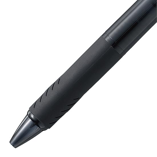 uni-ball Jetstream 3-Color Ballpoint Pen, 0.38mm, Transparent Black, Smooth Writing, SXE340038PT24