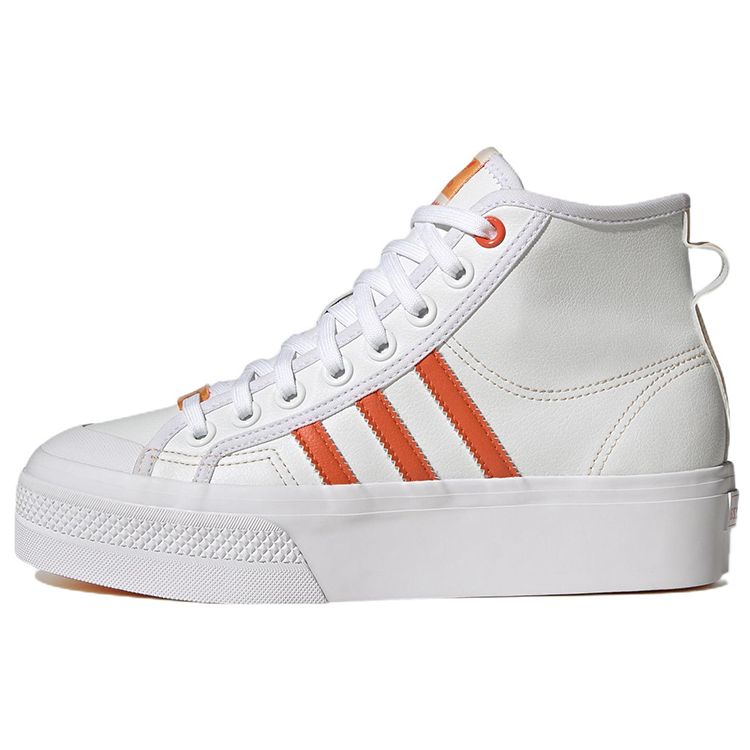 Adidas Nizza Platform Mid Vegan White Orange GY1897 35.5