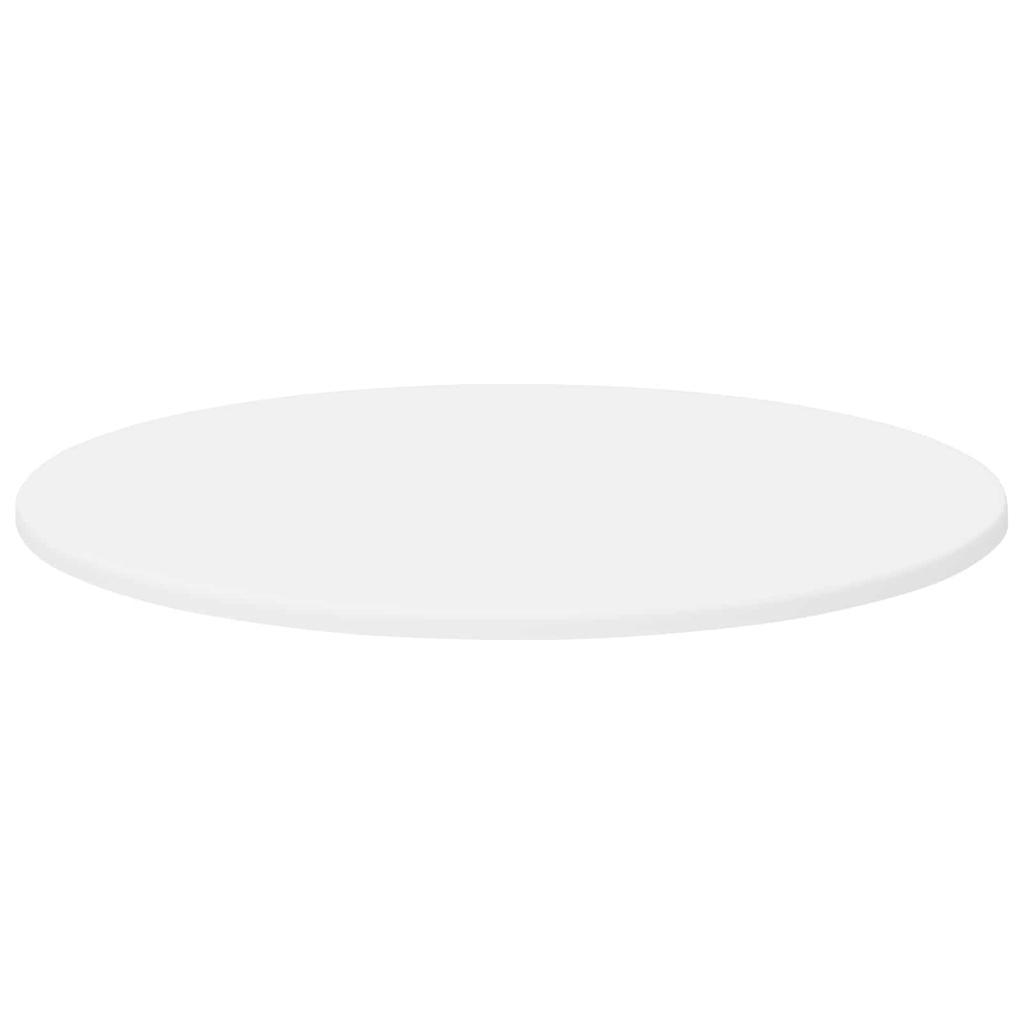 Tabletop Ø 60 x 1.5 cm Round Engineered Wood White