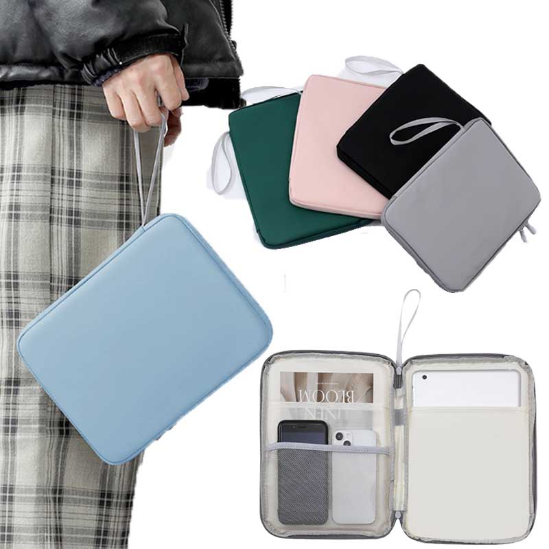 Tablet Bag Waterproof PU Tablet Sleeve Cover For Apple iPad Air Pro Samsung Xiaomi Huawei Honor 10.9" 12.9 Inch Tablet Handbag