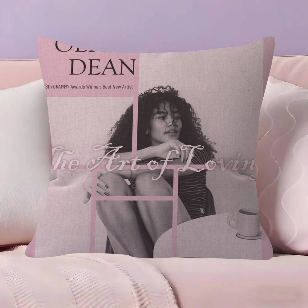 Singer Olivia album Dean  Pillow Gift Home Office Decoration Bedroom Sofa Car Cushion Cover case 45x45