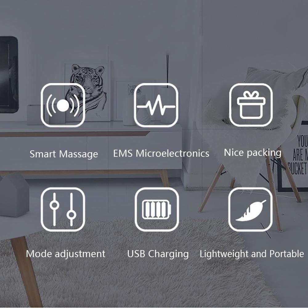 Electric Foot Massager EMS Feet Massage Machine Circulation Booster Feet Leg USB