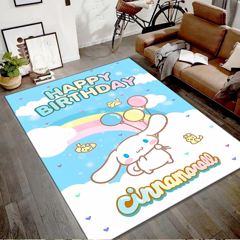 1pc Sanrio Cinnamoroll3 Design Printed Area Rug Carpet for Bedroom Living Room Home Decor Rugs Mat Non Slip Mat Rug for Bedside