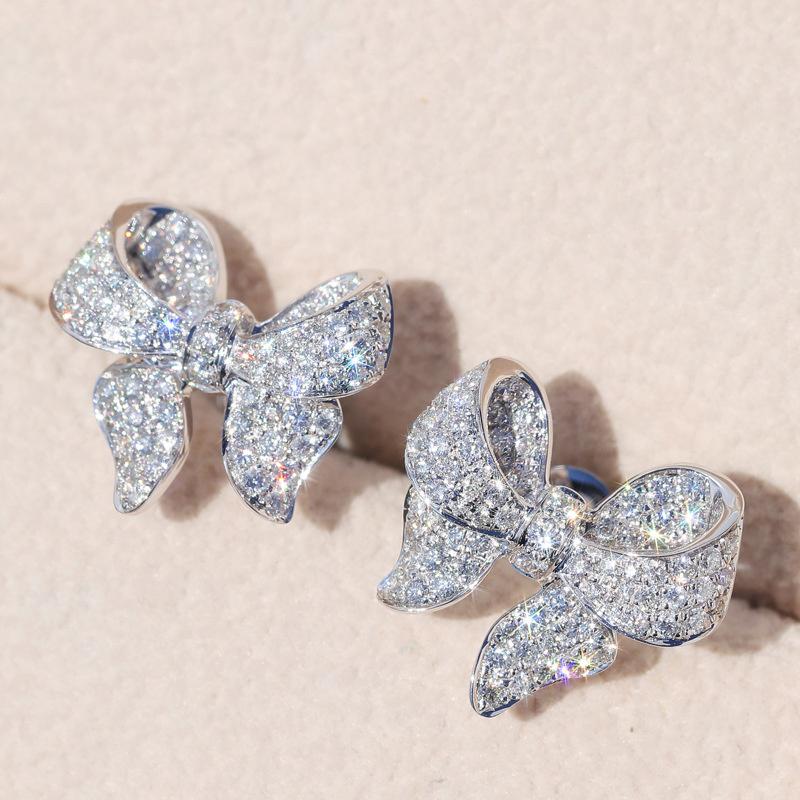 Xiaomi Huitan Eternity Cubic Zirconia Flower Stud Earrings for Women High Quality Wedding Accessories Classic Versatile Female Jewelry