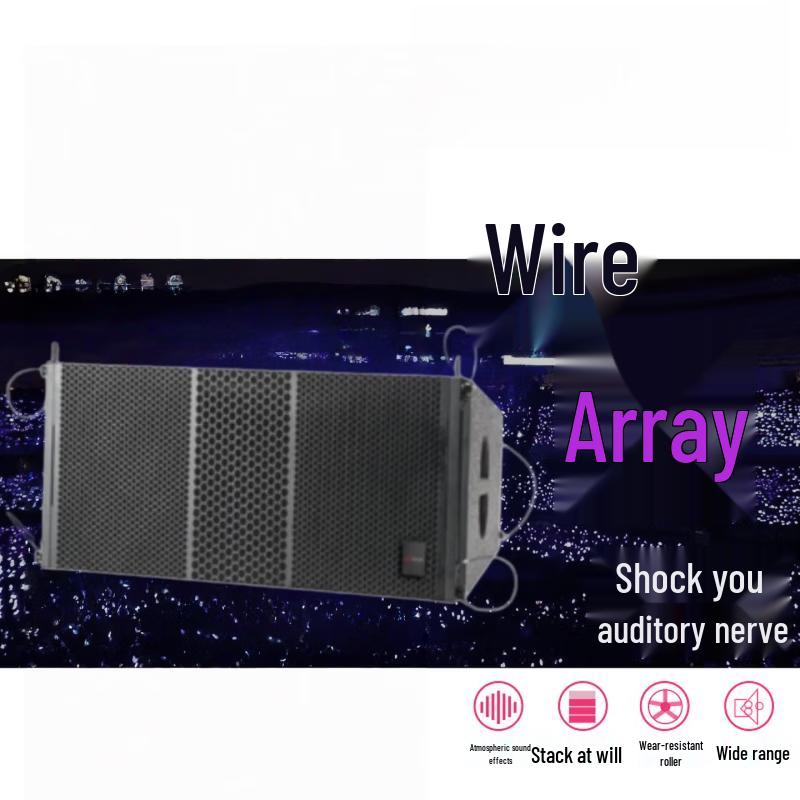 HIKVISION DS-QAOLP60014 Dual 10-inch Line Array Speaker CN Plug (adapter Included)