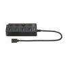 USB 3.0 HUB 4 Ports USB3.0 Maximum 5Gbps Stable Transmission Plug and Play Time Saving USB Splitter