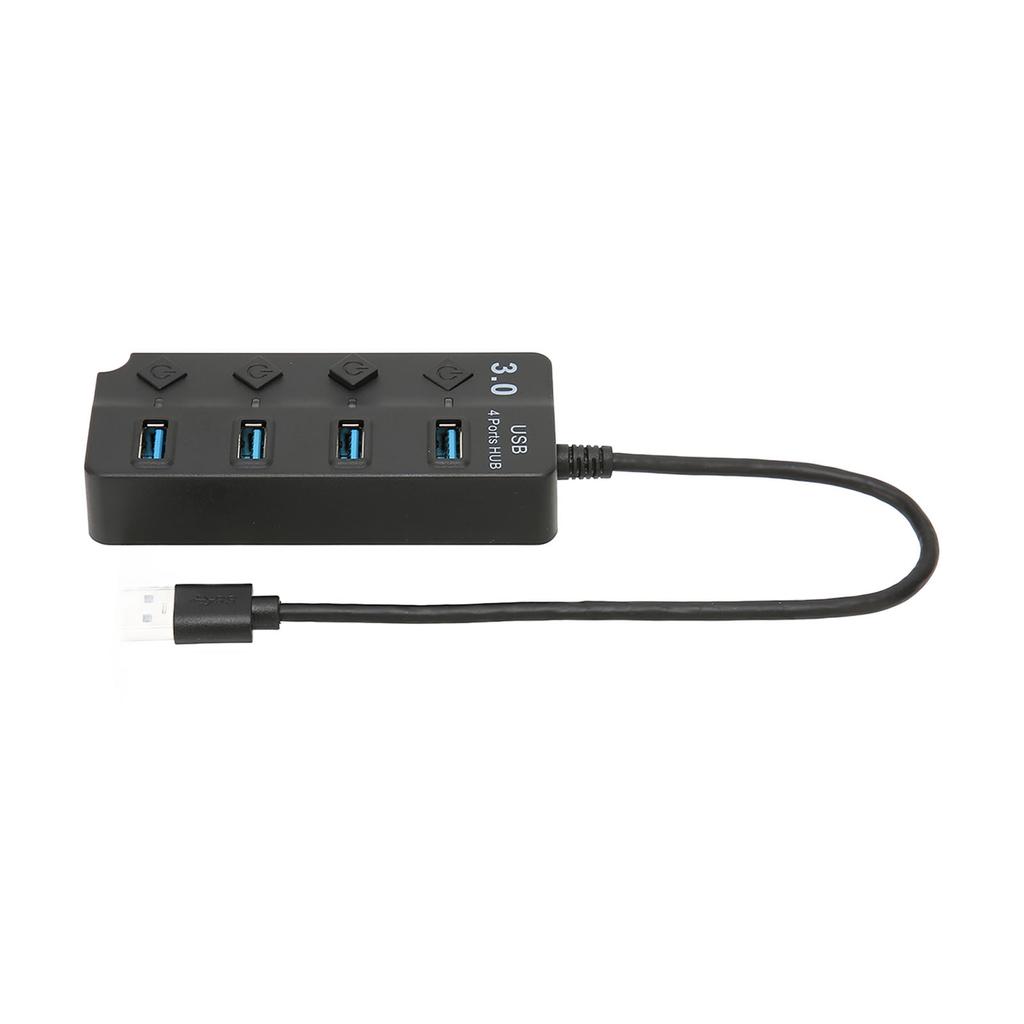 USB 3.0 HUB 4 Ports USB3.0 Maximum 5Gbps Stable Transmission Plug and Play Time Saving USB Splitter