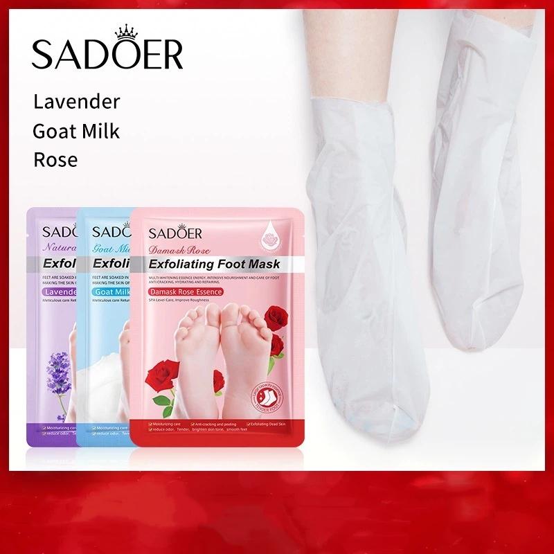 1Pairs Sadoer Plant Foot Mask Moisturizing Whitening Foot Peeling Mask Exfoliating Feet Pedicure Exfoliant Feet Skin Care