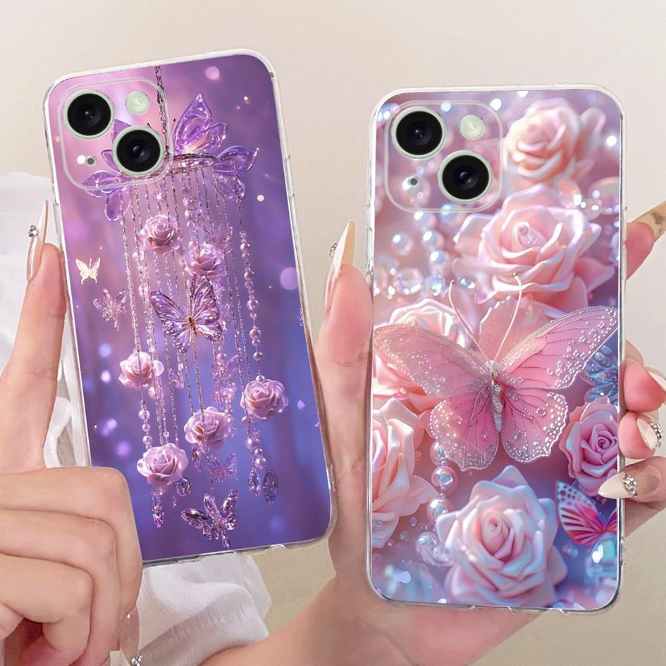 For iPhone 15 Case For iPhone 15 Plus Cover Fashion Cartoon Dragon Tiger Wolf Soft Slim Silicone Shell For iPhone15 Pro Max Capa