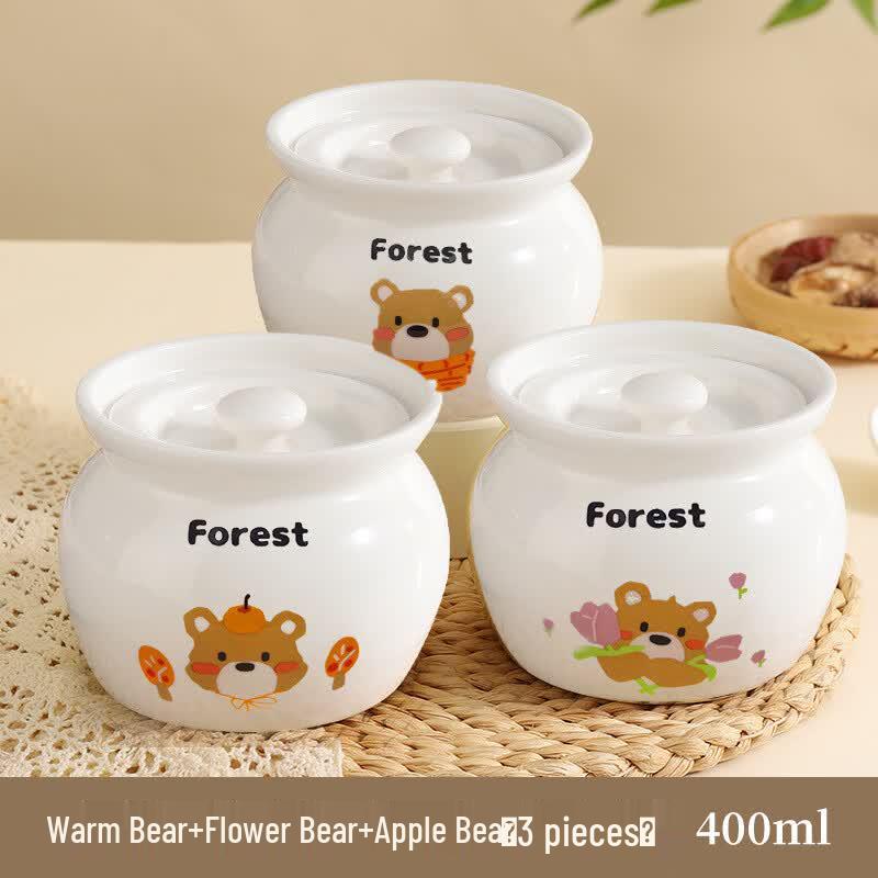 OIMG Ceramic Mini Stew Pots Set