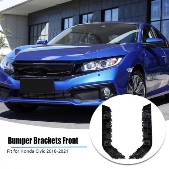 Front Bumper Support Brackets Left & Right For 2016 2017 2018- Honda Civic