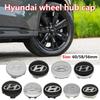 3D ABS 56/58/60/65mm Car Emblem Wheel Hub Center Cap Badge Covers Accessories For Hyundai I10 I20 I30 Getz Accent Elantra Santa